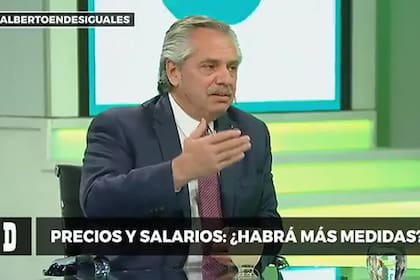 Alberto Fernández dio una entrevista a la TV Pública en la que habló de "diablos" que aumentan los precios
