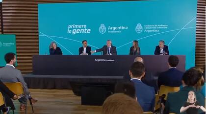 Alberto Fernández, durante la presentación de la capacitación para los tres poderes de la administración pública en la Ley Yolanda