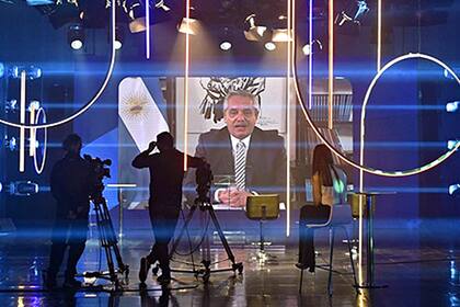 Alberto Fernández durante un encuentro pasado del Coloquio de IDEA