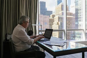 Alberto Fernández, el año pasado, cuando viajó a Nueva York para la Asamblea General de las Naciones Unidas
