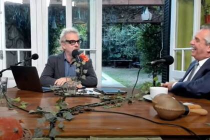 Alberto Fernández, el lunes a la mañana, durante la entrevista en la casa de Mex Urtizberea