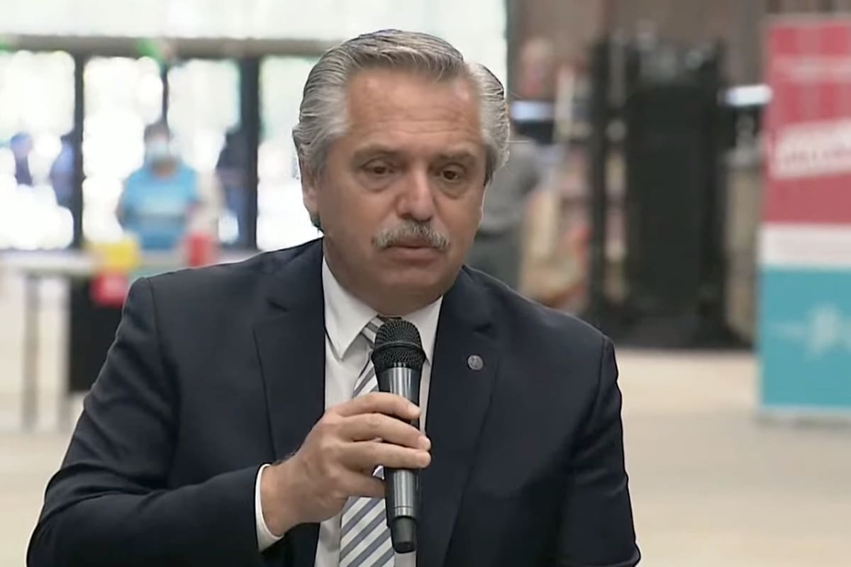 Alberto Fernández en Lanús