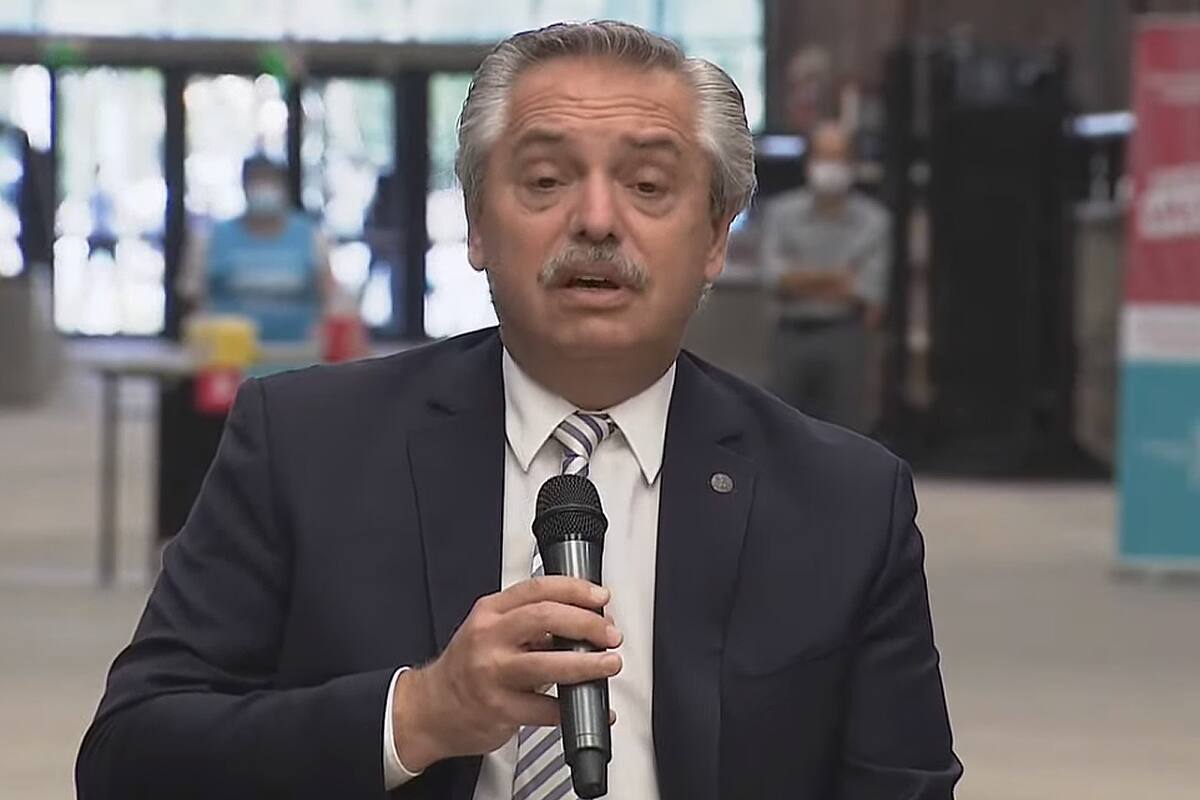 Alberto Fernández en Lanús