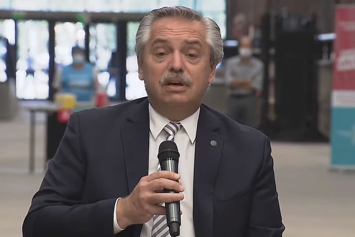 Alberto Fernández en Lanús