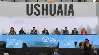 Alberto Fernández en Ushuaia