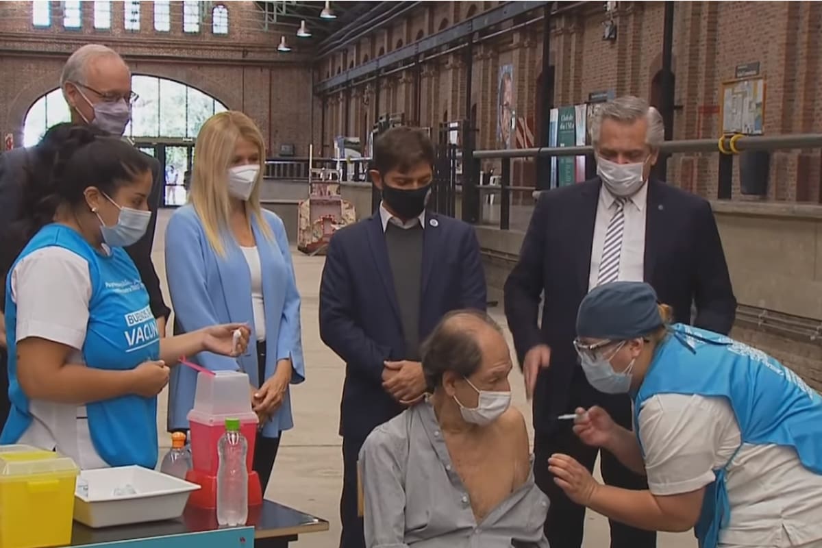 Alberto Fernández en Lanús