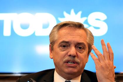 Alberto Fernández en conferencia de prensa