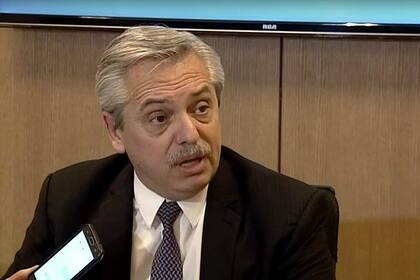 Alberto Fernández en conferencia de prensa