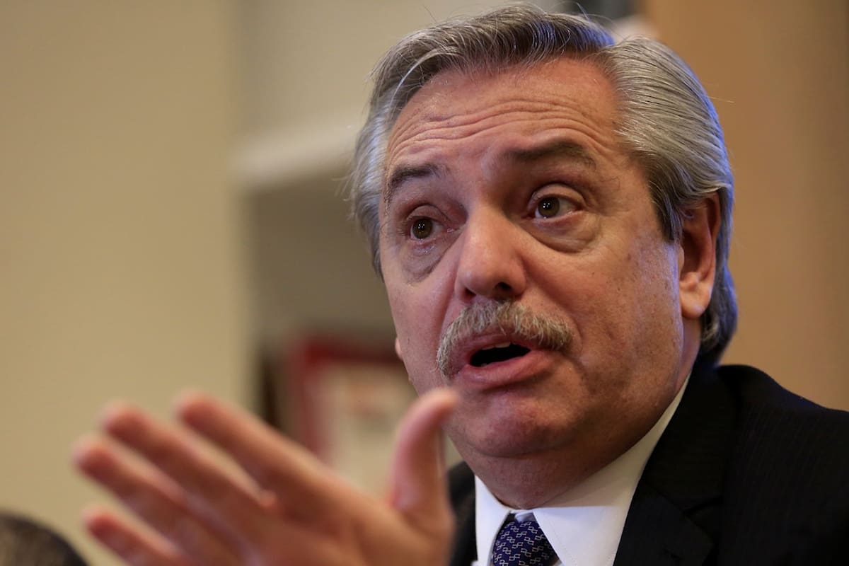 Alberto Fernández en conferencia de prensa