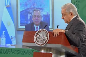 Alberto Fernández en diálogo con AMLO