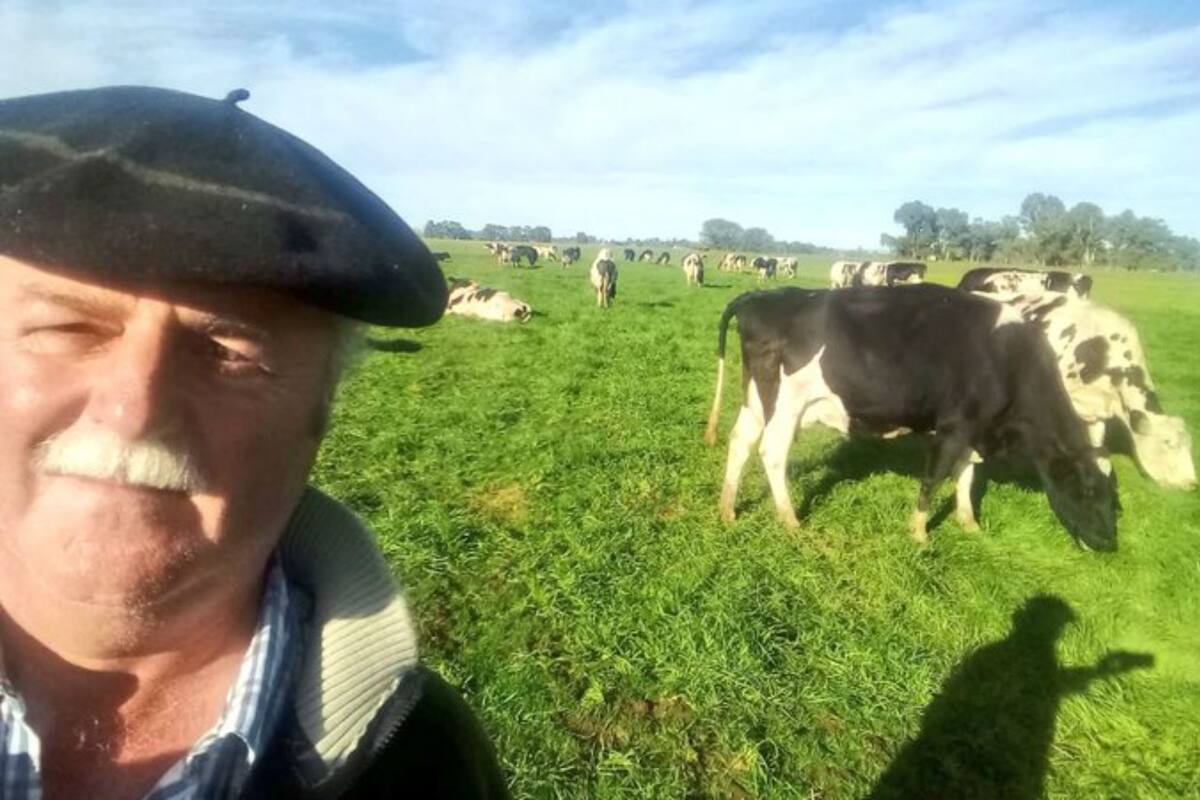 Alberto Fernández en el campo