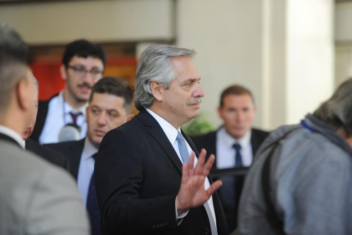 Alberto Fernandez en el Alvear