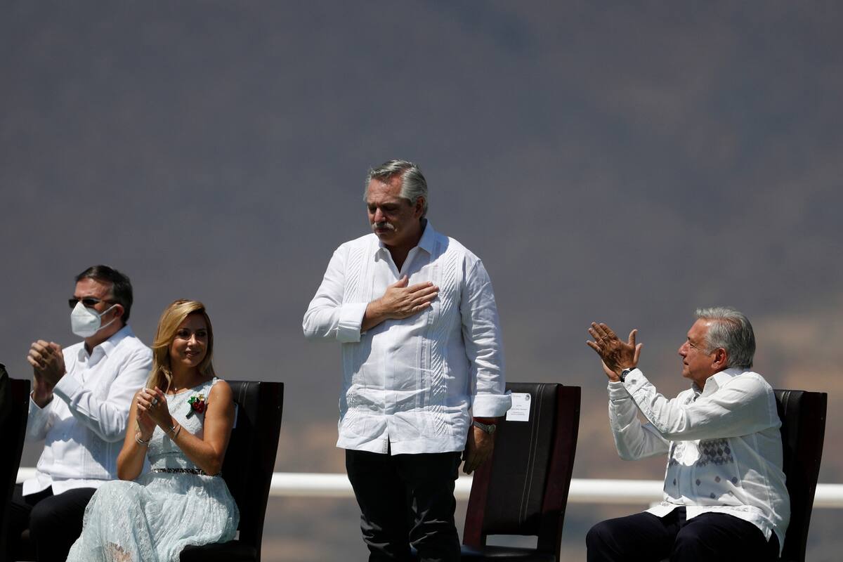 Alberto Fernández en el cierre de su gira por México pidió por la unidad de América Latina