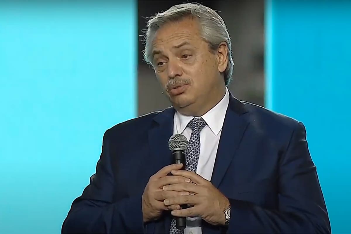 Alberto Fernández en el Estadio Único de La Plata