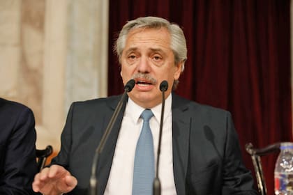 Alberto Fernández en la apertura de sesiones ordinarias