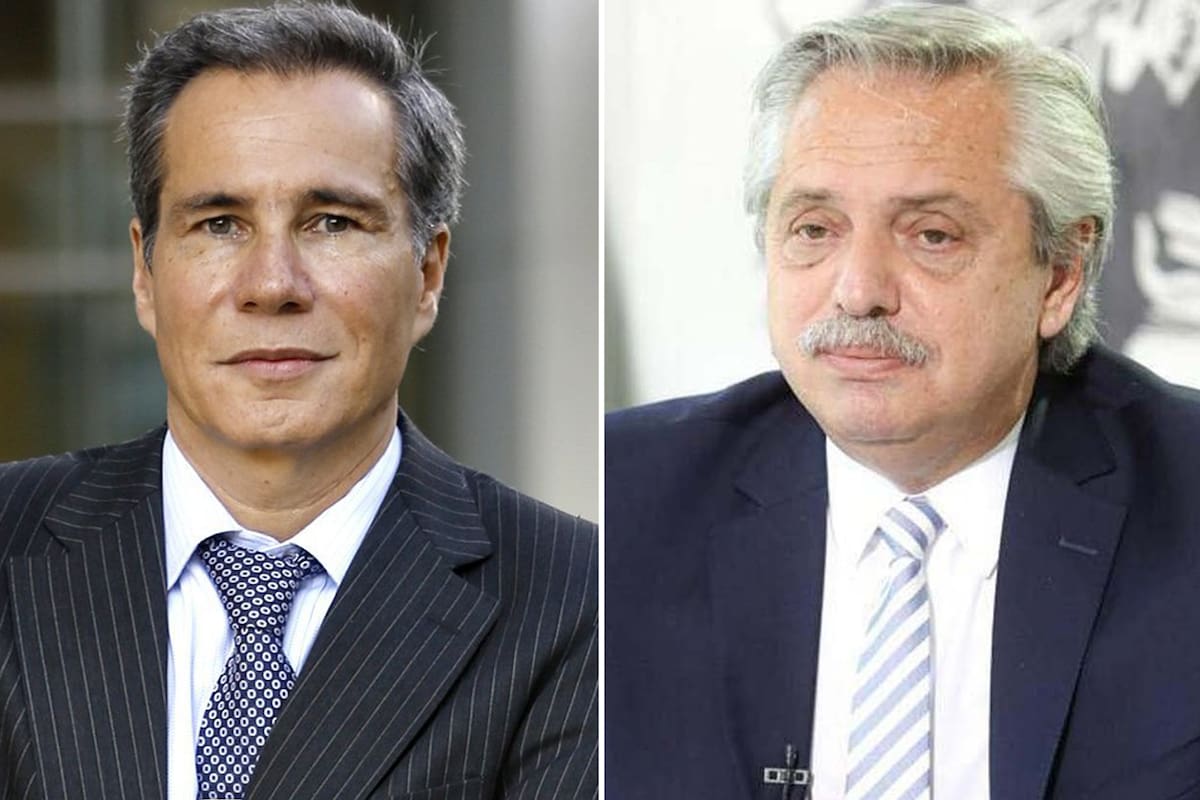 Alberto Fernández en la marcha por la muerte de Nisman el 18 de febrero de 2015