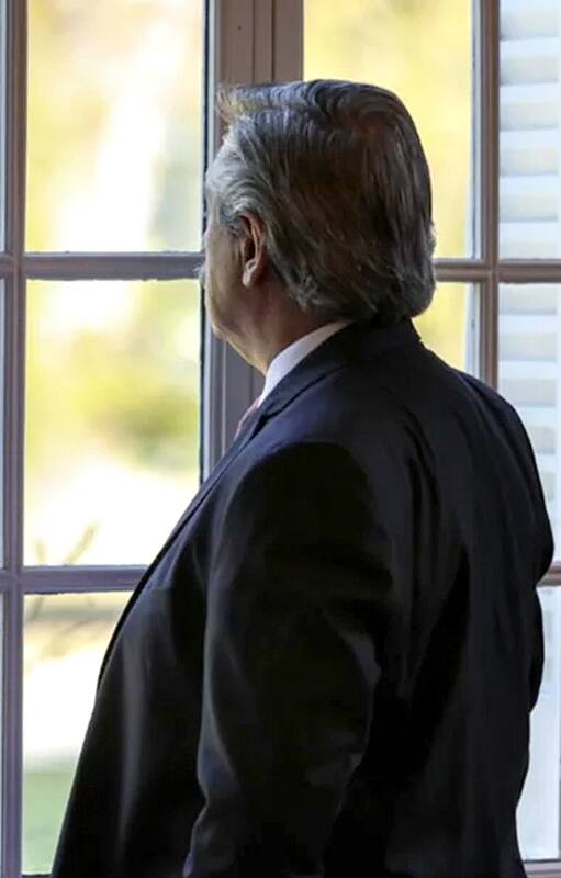 Alberto Fernández en la residencia de Olivos