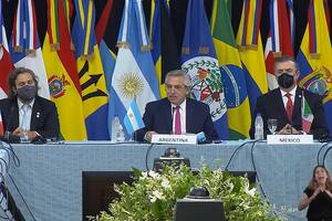 Alberto Fernandez, en la XXII Cumbre de Cancilleres de la CELAC, en enero pasado