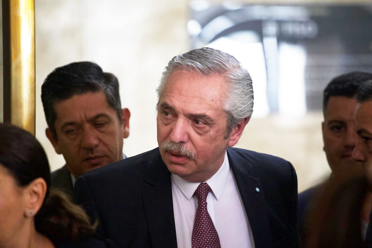 Alberto Fernández, en los tribunales de Comodoro Py