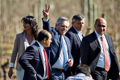 Alberto Fernández en Mendoza junto a gobernadores