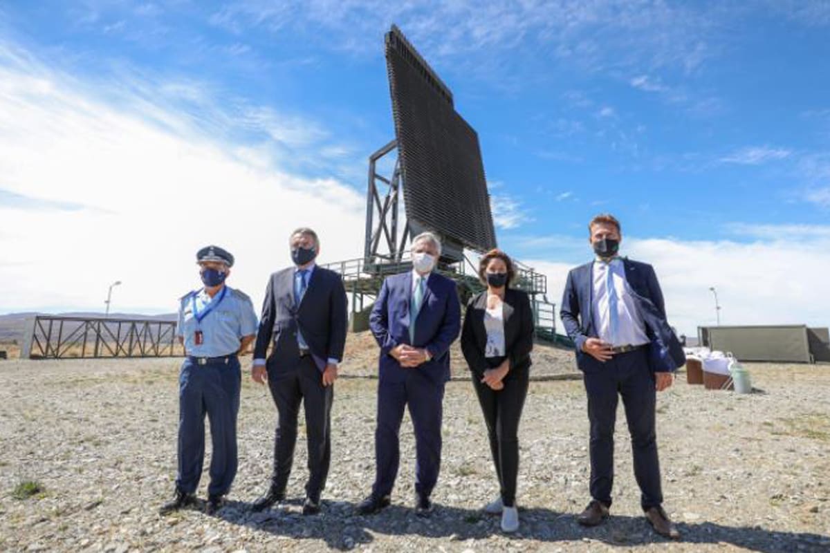 Alberto Fernández en su visita a Bariloche