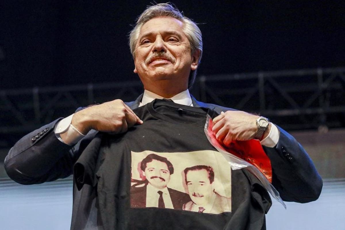 Alberto Fernández, en un acto de homenaje a Raúl Alfonsín