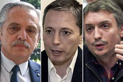 Alberto Fernández, Fernando Gray y Máximo Kirchner