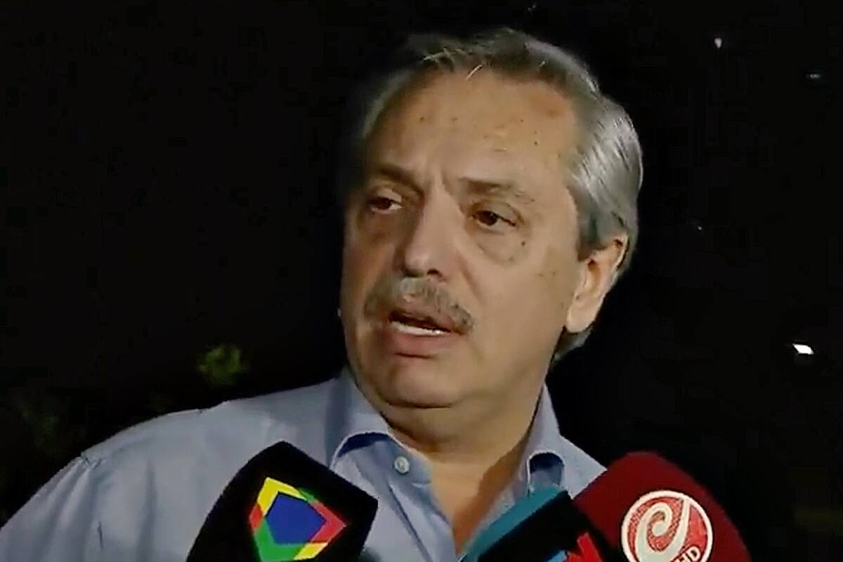 Alberto Fernández habló con medios televisivos