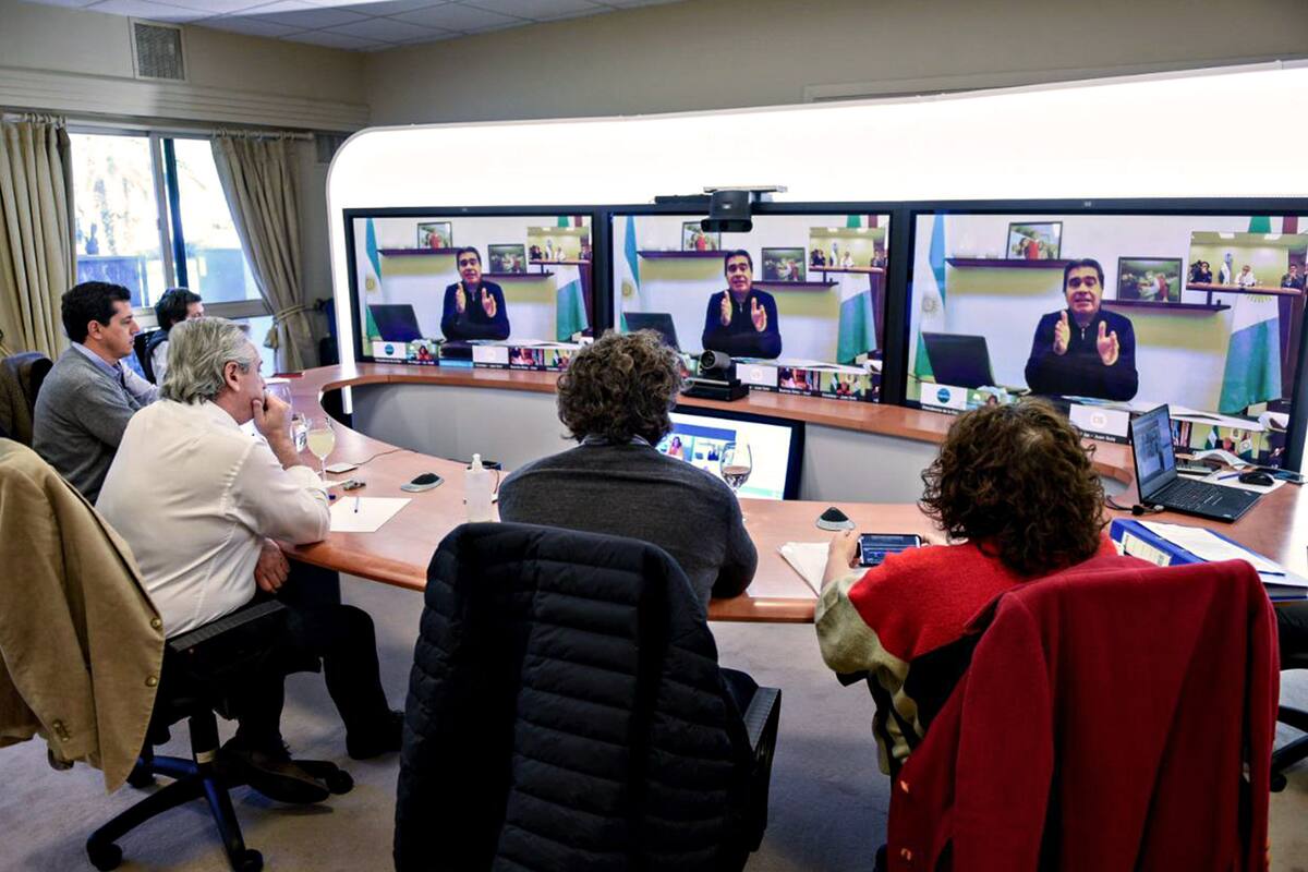 Alberto Fernández hizo una videoconferencia con provincias que aún tienen focos de coronavirus