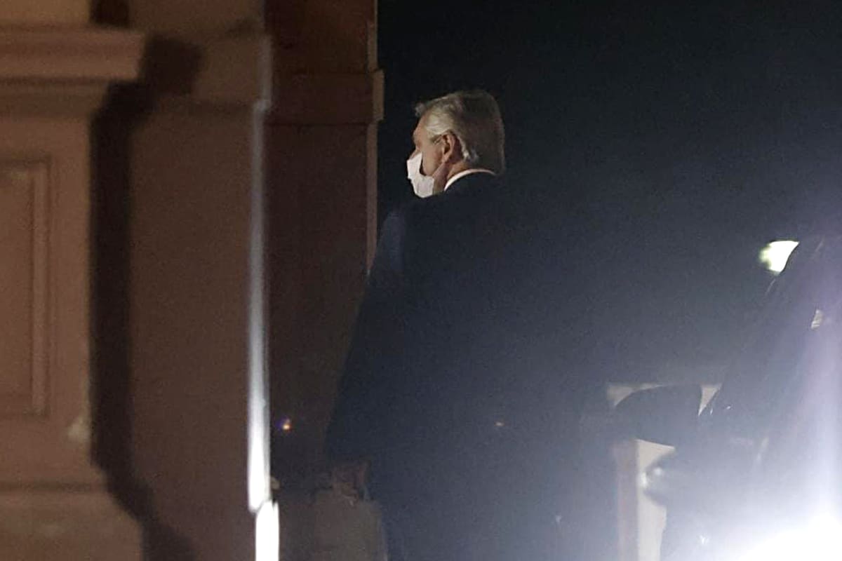 Alberto Fernández, horas antes del anuncio sobre el FMI