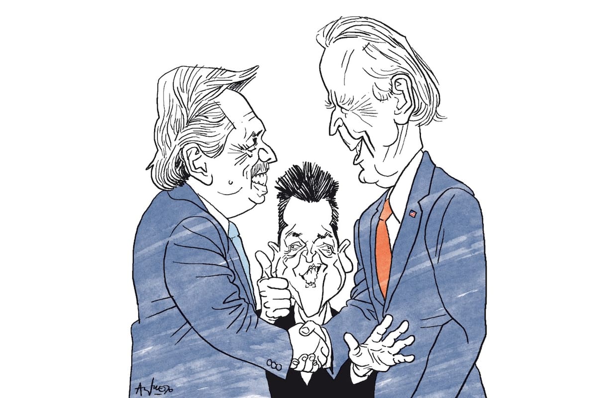 Alberto Fernández, Joe Biden y Sergio Massa