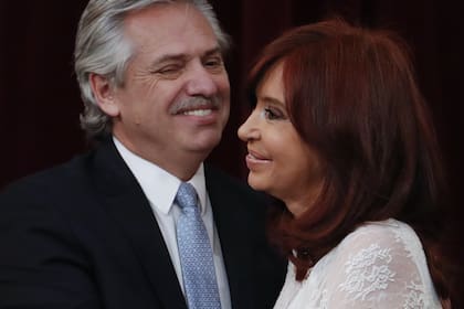 Alberto Fernández, junto a Cristina Kirchner