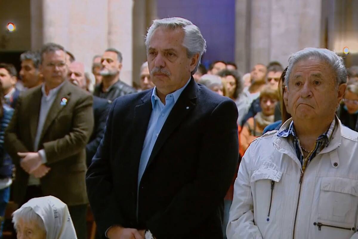 Alberto Fernández junto al expresidente Eduardo Duhalde