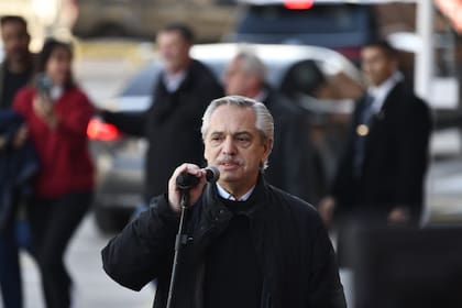 Alberto Fernández luego de la votación de las Paso 2023.