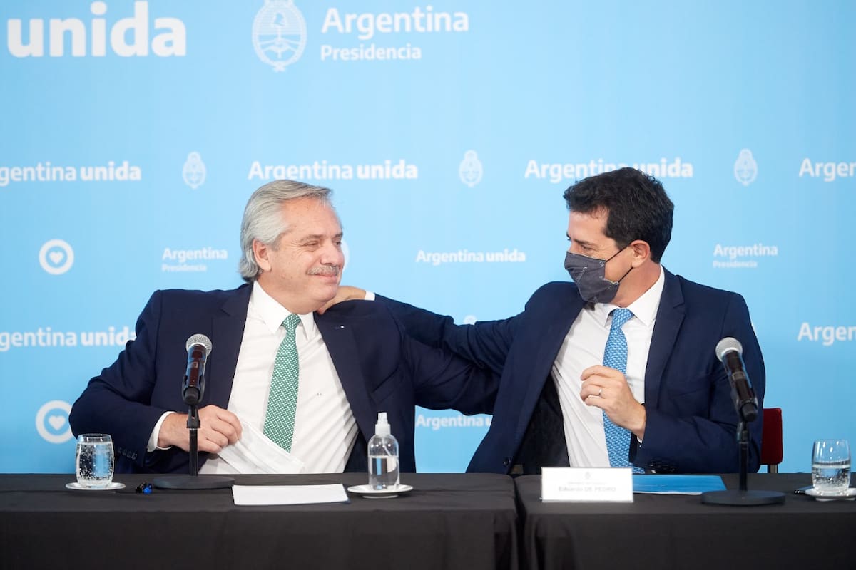 Alberto Fernández multiplicó los guiños hacia referentes de La Cámpora, como Eduardo de Pedro