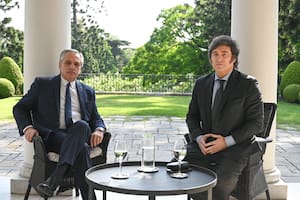 Alberto Fernández recibió a Javier Milei en la Quinta de Olivos