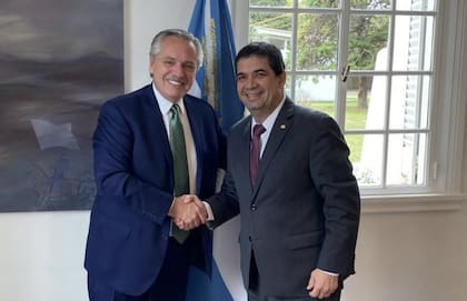 Alberto Fernández recibió el 16 de mayo en Olivos al vicepresidente de Paraguay, Hugo Velázquez