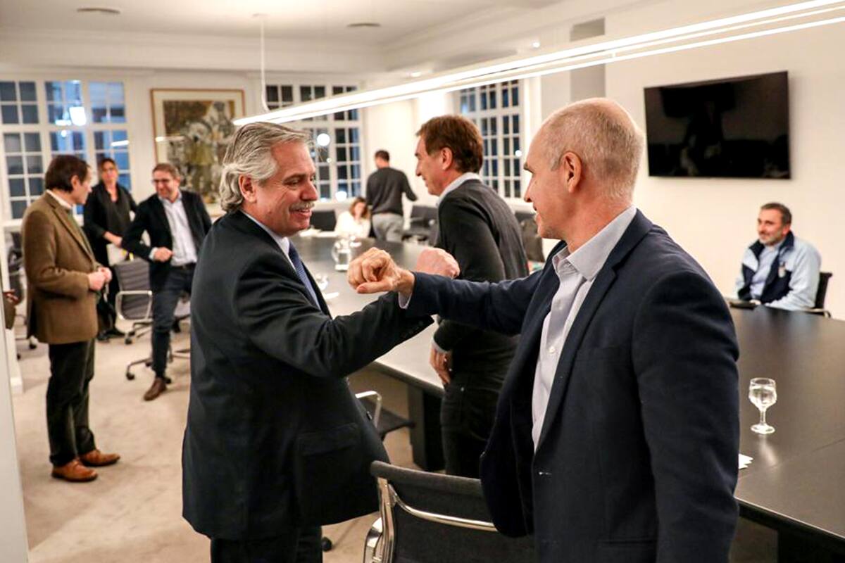 Alberto Fernández recibió en Olivos al jefe de gobierno porteño para evaluar números de los primeros días de las medidas más duras por el coronavirus