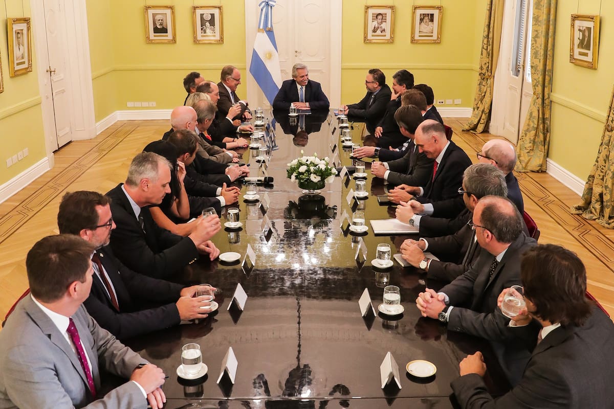 Alberto Fernández recibió hoy en Casa Rosada a los directivos de las principales compañías petroleras con inversiones en nuestro país