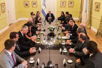 Alberto Fernández recibió hoy en Casa Rosada a los directivos de las principales compañías petroleras con inversiones en nuestro país