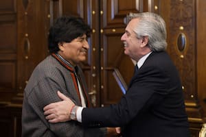 Alberto Fernández recibió hoy en la Casa Rosada al líder boliviano Evo Morales