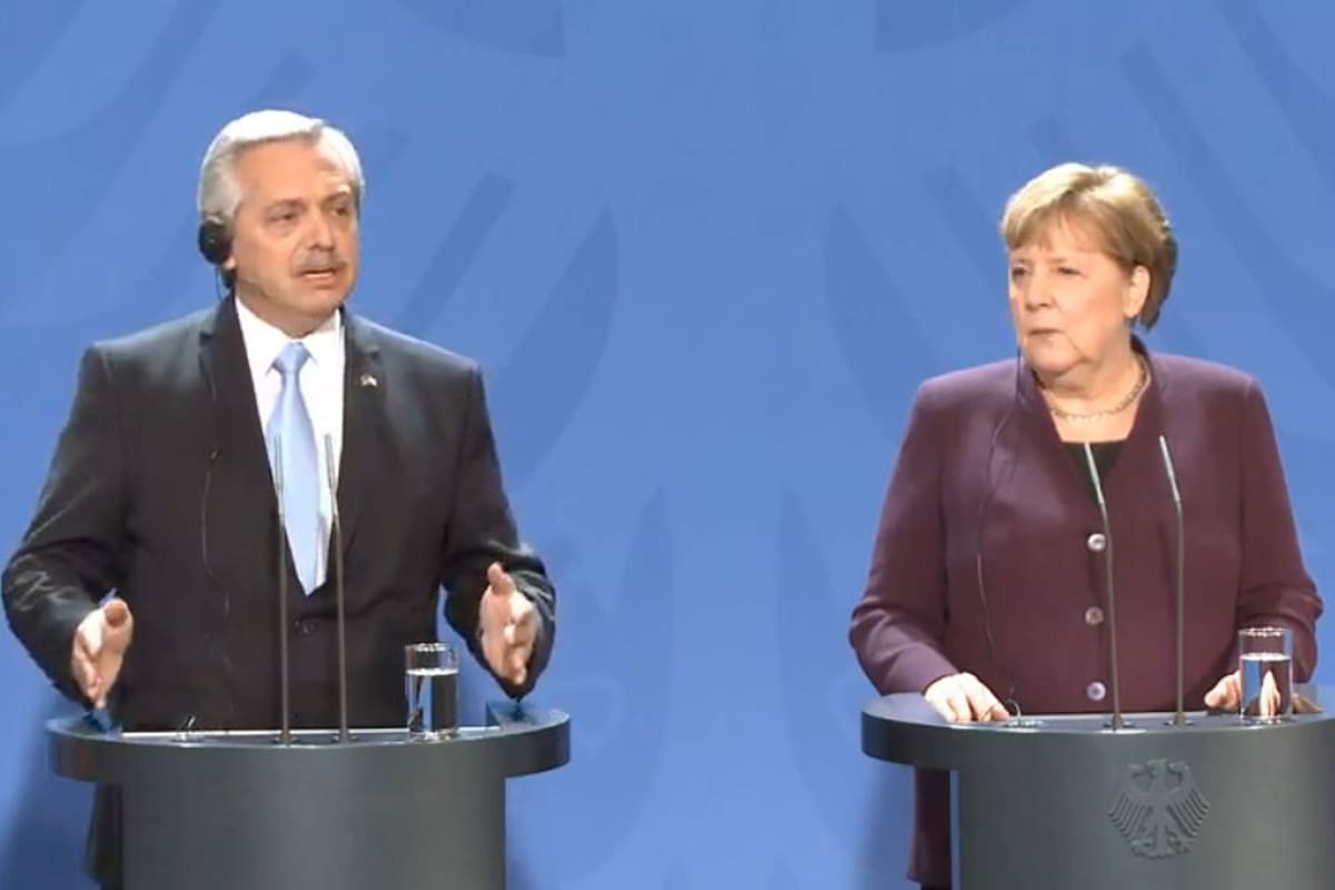 Alberto Fernández se reunió con Angela Merkel