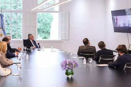 Alberto Fernández se reunió con directivos de la empresa para el anuncio de inversiones en Argentina