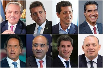 Alberto Fernández, Sergio Massa, Wado de Pedro, Jorge Capitanich, Daniel Scioli, Juan Manzur, Sergio Uñac y Sergio Berni