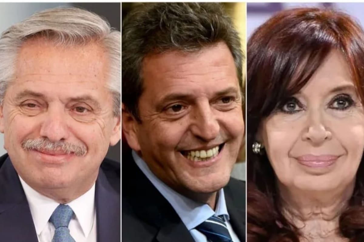 Alberto Fernández, Sergio Massa y Cristina Kirchner