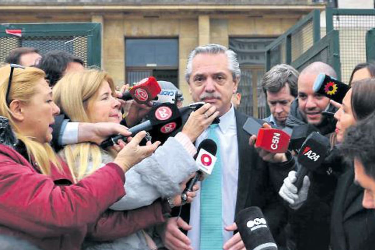 Alberto Fernández tampoco simpatiza con la prensa
