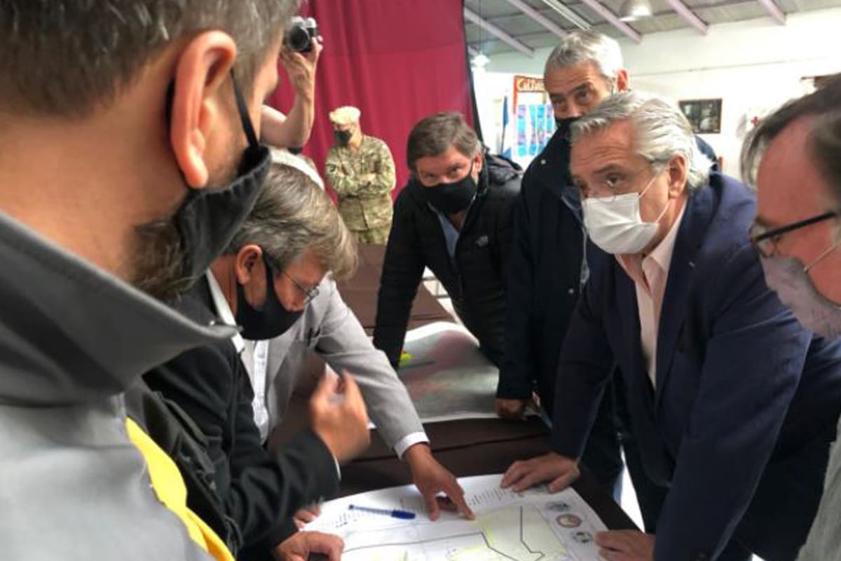 Alberto Fernández viajó a Chubut
