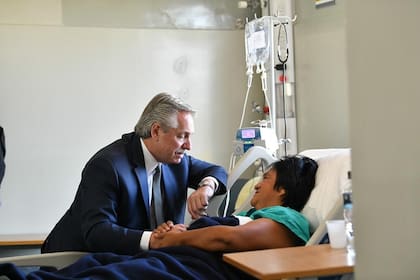Alberto Fernández visitó en junio a Milagro Sala en la clínica donde se encuentra internada