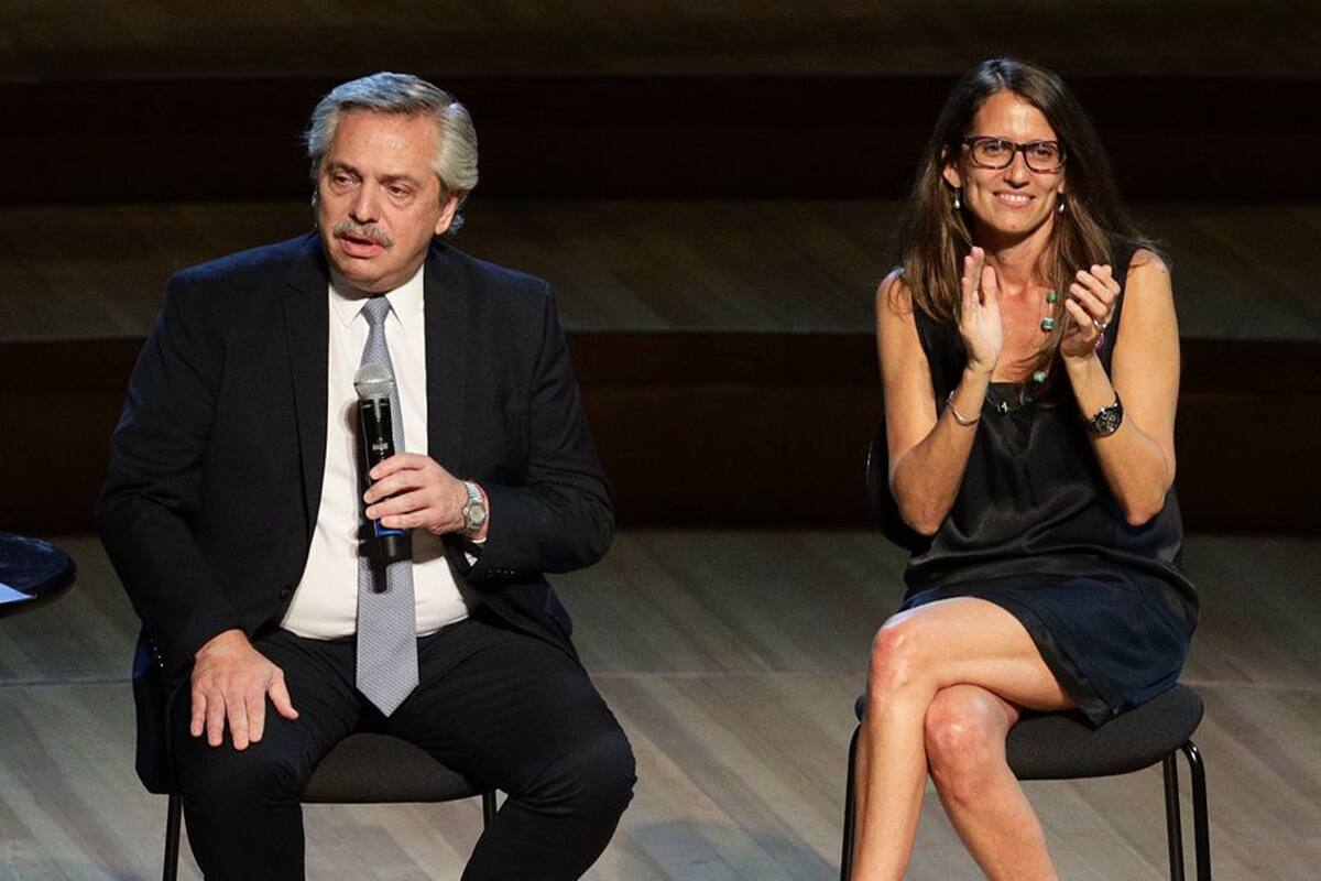 Alberto Fernández y Elizabeth Gomez Alcorta