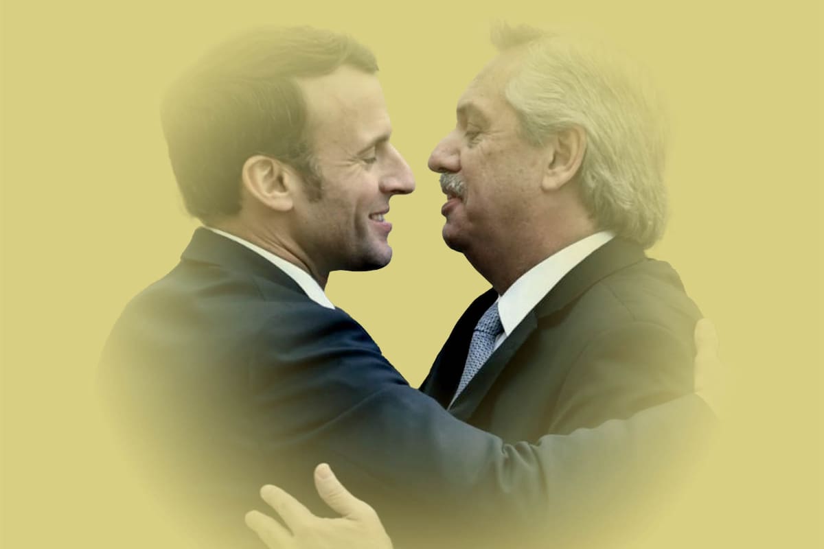 Alberto Fernández y Emmanuel Macron
